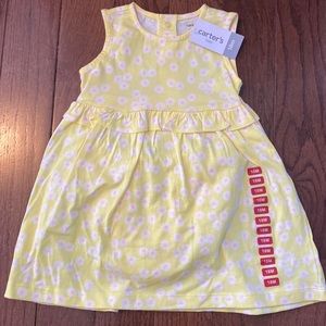 Carter’s 18m Tank-top Yellow Dress w/ White Flowers NWT